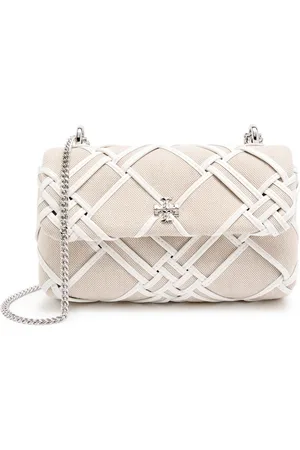 Tory Burch Kira Mini Woven Canvas Shoulder bag - - One Size