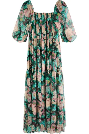Chloé Floral-printed Silk-georgette Maxi Dress - - 40 (UK12 / M)