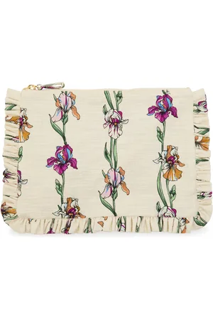 La DoubleJ Floral Stretch-cotton Hand Pochette Pouch - - One Size