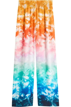 Casablanca Logo-monogrammed Printed Silk Trousers - - 38 (UK10 / S)