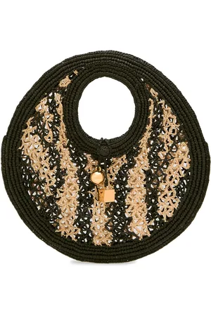 Jacquemus Le Petit Round Spiaggia Raffia Tote bag - - One Size