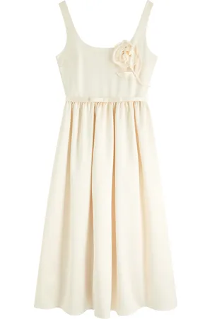 Self-Portrait Floral-embellished Satin Midi Dress - - 8 (UK8 / S)