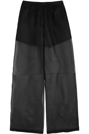 FORTE FORTE Organza Semi-sheer Silk-chiffon Trousers - - 0 (UK 6 / XS)