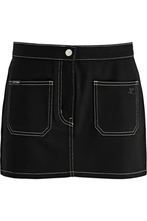 Courrèges Denim Mini Skirt - - 27 (W27 / UK8-10 / S)