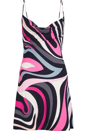 Puccini Abito Wave-printed Satin-jersey Mini Dress - - 42 (UK10 / S)