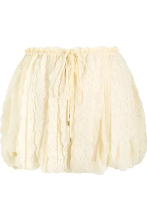 Chloé Lace Panelled Silk Shorts - - 38 (UK10 / S)