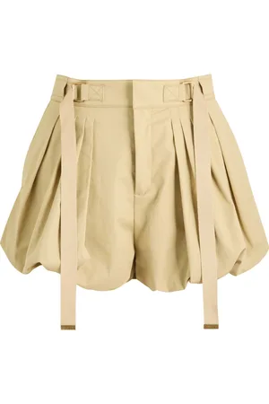 Chloé Pleated Cotton-poplin Shorts - - 38 (UK10 / S)