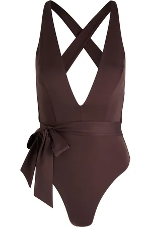 Max Mara Cristel Plunge Halterneck Swimsuit - - Iiib (UK12 / M)