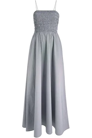 FAITHFULL THE BRAND Lida Checked Cotton Maxi Dress - - L (UK14 / L)