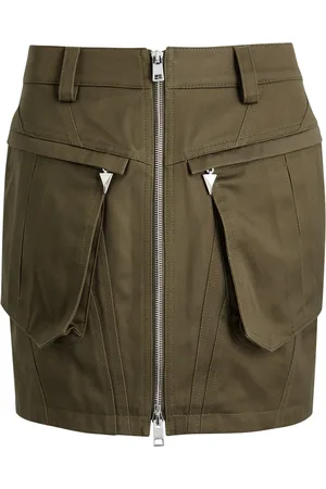 MUGLER Cotton Mini Cargo Skirt - - 38 (UK10 / S)