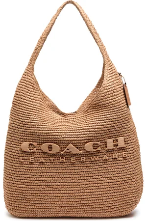 Coach Brooklyn 39 Straw Shoulder bag - - One Size