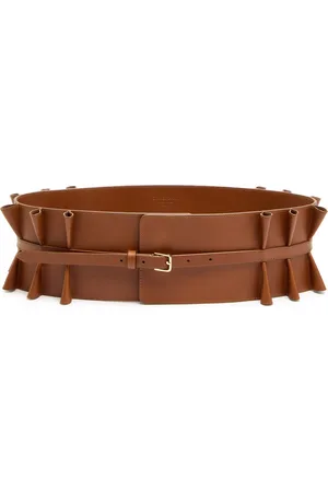 ZIMMERMANN Parasol Folded Leather Belt - - M/L (UK14 / L)