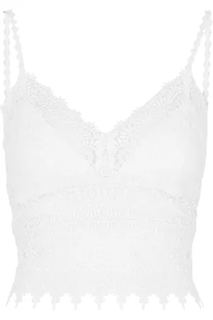 CHARO RUIZ IBIZA Dana Guipure Lace Crop top - - L (UK14 / L)