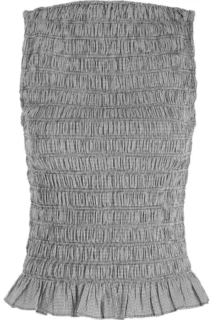 FAITHFULL THE BRAND Margot Gingham Cotton top - - S (UK8-10 / S)