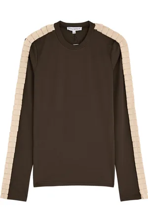 J.W.Anderson Ruffle-trimmed Stretch-jersey top - - XS (UK6 / XS) - XS (UK6 /xs)