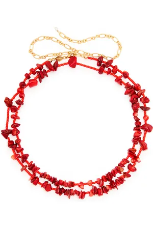 Anni Lu Reef Beaded 18kt Gold-plated Belt - - One Size