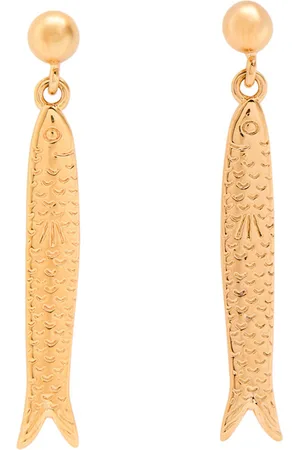 Anni Lu Hippie Fish 18kt -plated Drop Earrings - One Size