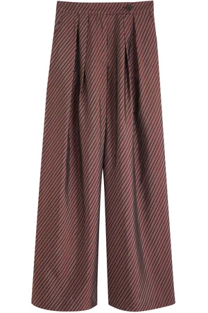 DRIES VAN NOTEN Pamplona Stripe-jacquard Wide-leg Trousers - - 38 (UK10 / S)