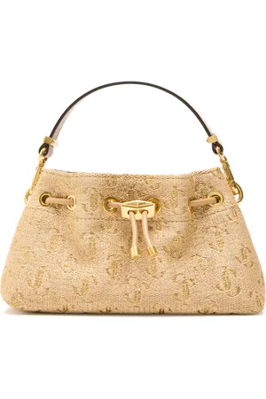 Jimmy Choo Bon Bon Small Raffia Bucket bag - - One Size