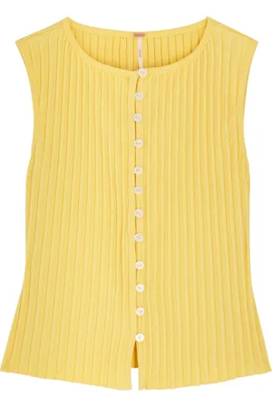 Free People Tilly Ribbed Stretch-cotton Tank - - M (UK12 / M)