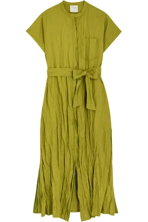 FORTE FORTE Crinkled Cotton-blend Midi Dress - - 0 (UK 6 / XS)