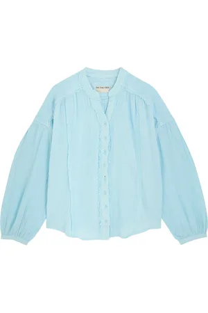 Free People Valley Double Cloth Cotton Blouse - - L (UK14 / L)