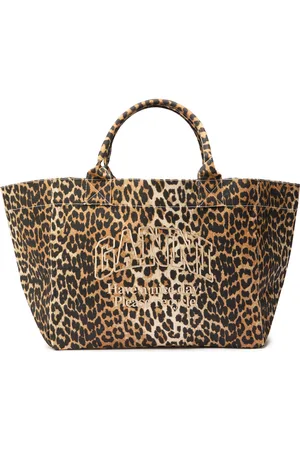 Ganni Printed Xxl Shopper Canvas Tote bag - - One Size