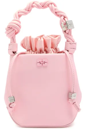 Ganni Bou Mini Grained Leather Bucket bag - - One Size