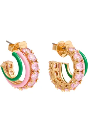 Kate Spade Hint of Simmer Stacked Hoop Earrings - - One Size