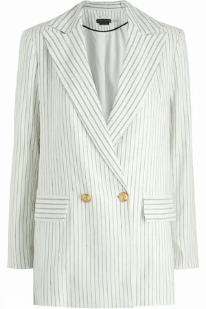 ALICE+OLIVIA Arias Striped Linen-blend Blazer - - 6 (UK10 / S)