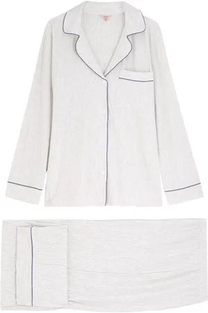 Eberjey Gisele Striped Jersey Pyjama set - - M (UK12 / M)