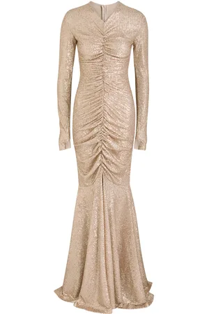 Norma Kamali Sequined Ruched Gown - - L (UK14 / L)
