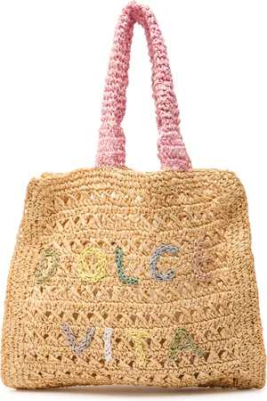 DE SIENA Dolce Vita Raffia Tote - - One Size