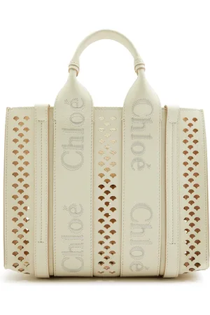 Chloé Woody Small Cut-out Leather Tote - - One Size
