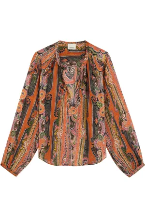 Isabel Marant May Printed Silk-chiffon Blouse - - 34 (UK6 / XS)
