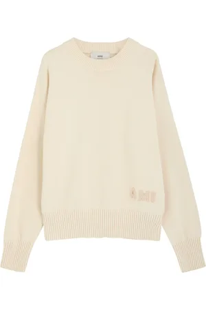 Ami Logo-embroidered Cotton-blend Jumper - - L