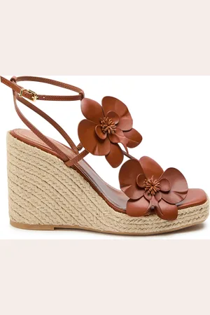 ZIMMERMANN Orchid 110 Leather Wedge Espadrilles - - 40 (IT40 / UK7)