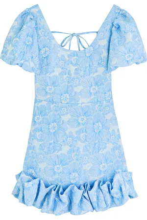 Sister Jane Marlin Floral-jacquard Cloqué Mini Dress - - 10 (UK10 / S)