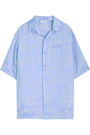 OFF-WHITE Fresco Jacquard Satin Shirt - - M