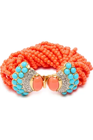 Kenneth Jay Lane Beaded 22kt Gold-plated Bracelet - - One Size
