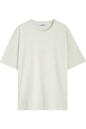 Stone Island Logo-embroidered Cotton T-shirt - - L