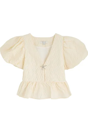 Sister Jane Reef Jacquard Cloqué Blouse - - 14 (UK14 / L)