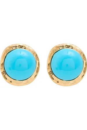 Kenneth Jay Lane Textured 22kt Gold-plated Stud Earrings - - One Size