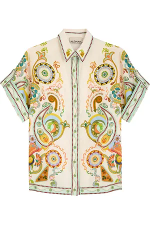 ALÉMAIS Pinball Printed Linen Shirt - - 12 (UK12 / M)