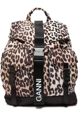 Ganni Print Nylon Backpack - One Size