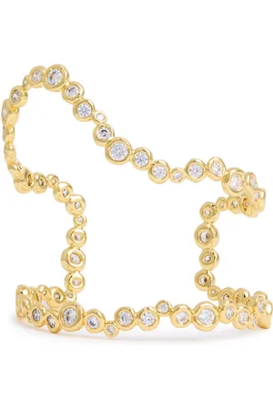 Alexis Bittar Asterales Crystal-embellished 14kt -plated Cuff - One Size
