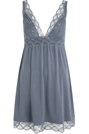 Eberjey Georgina Lace-trimmed Jersey Chemise - - S (UK8-10 / S)