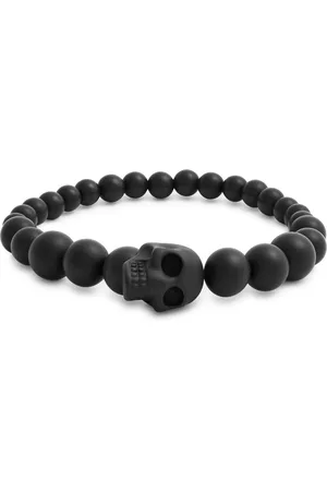 Alexander McQueen Skull Matte Beaded Bracelet - - One Size