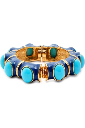 Kenneth Jay Lane Lapis 22kt -plated Bracelet - One Size