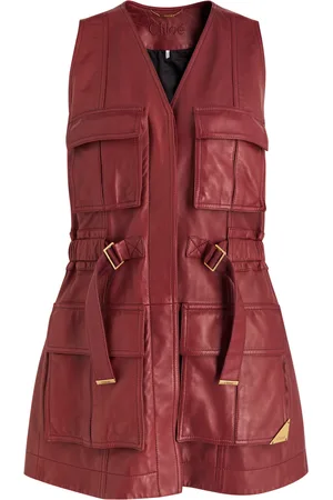 Chloé Leather Gilet - - 36 (UK8 / S)